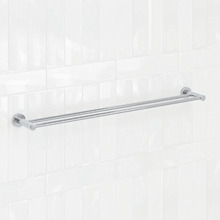 Elle 750mm Chrome Double Towel Rail
