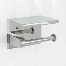 Elle Chrome Stainless Steel Toilet Roll Holder