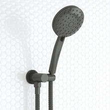 Loui Gunmetal Round Hand-held Shower