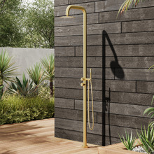 Elle 316 Outdoor Floor-Mounted Twin Shower