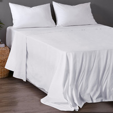 White Commercial Cotton-Blend Flat Sheets (Set of 10)