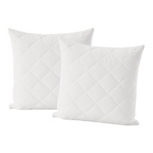 Raleigh Hypoallergenic Quilted Cotton European Pillow Protectors (Set of 2)
