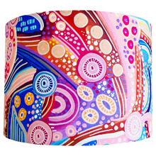 Learning on Country Aboriginal Cotton Lamp Shade