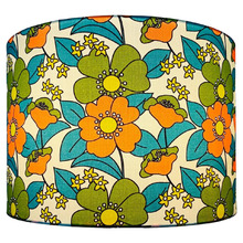 Floral Retro Vintage Cotton Lamp Shade