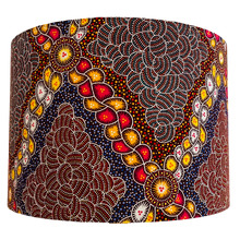 Bush Waterhole Aboriginal Canvas Lamp Shade