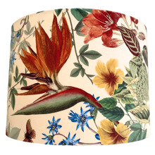 Bird of Paradise Velvet Lamp Shade