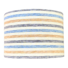 Costal Stripes Multi-Colour Linen Lamp Shade