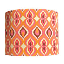 Retro Swirl Cotton Lamp Shade