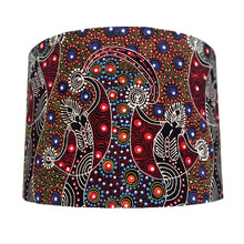 The Red Spirit Aboriginal Cotton Lamp Shade