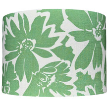 Floral Green Linen Lamp Shade