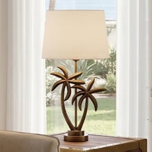 Palmas Metal Double Palm Table Lamp