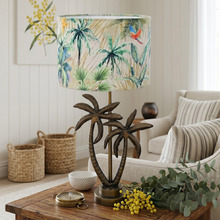 Palmas Metal Double Palm Tropical Table Lamp
