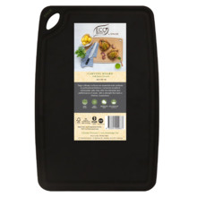 Black Carving Board with Juice Groove