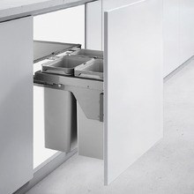 56L Triple Slide Out Concealed Waste Bin