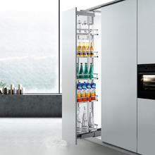 6 Tray Diamond Adjustable Pull Out Pantry Unit