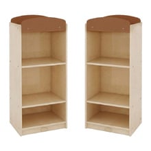 Jooyes Kids' 3 Tier Bookcases (Set of 2)