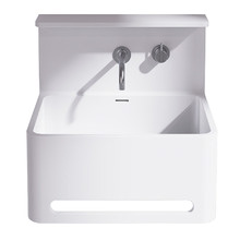 Vision 550mm Wall Hung Basin with Towel Rail & Shelf