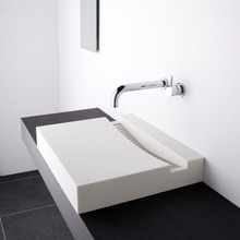 KL 600mm Rectangular Solid Surface Above Counter Basin