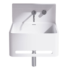 Vision 550mm Wall Hung Basin with Towel Rail & Splashback