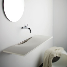 Onda Matte White Solid Surface Washplane
