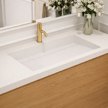 Elba 860mm Matte White Solid Surface Washplane