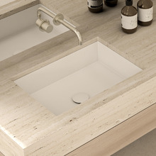 Cdesign 560mm Matte White Undermount Basin with Overflow