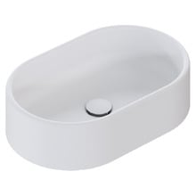 Kanso 500mm Matte White Pill Above Counter Basin