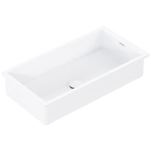 Cdesign 760mm Matte White Undermount Basin with Overflow