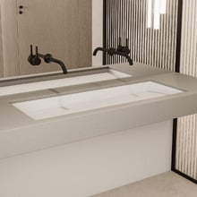 Elba 1160mm Matte White Solid Surface Washplane