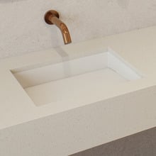 Elba 440mm Matte White Solid Surface Washplane