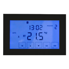 Premium Glass Horizontal Digital Floor Heating Thermostat