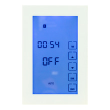 Premium Glass White Vertical Digital Countdown Timer Switch