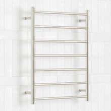 600 x 800mm Low Voltage Round Heated Towel Rail