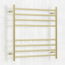 750 x 750mm Light Gold Stainless Steel Heated Towel Rail