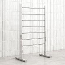 600 x 1000mm 7 Bar Freestanding Heated Towel Rail