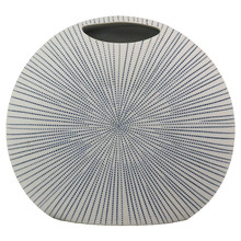 Ink Pinstripe Sea Urchin Oceania Vase