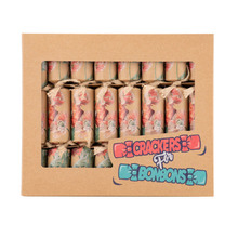 Red Flower Hand Made Christmas Crackers (Set of 8)