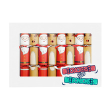 8 Piece Santa & Rudolph Novelty Christmas Cracker Set