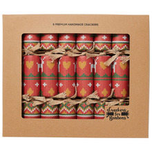 Knitted Reindeer & Tree Christmas Crackers (Set of 8)
