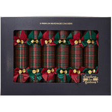 Tartan Luxury Christmas Crackers (Set of 8)
