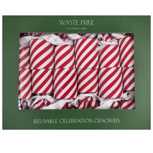 Candy Cane DIY Reusable Christmas Crackers (Set of 6)