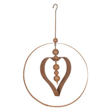71cm Orbs in Heart Hanging Garden Ornament