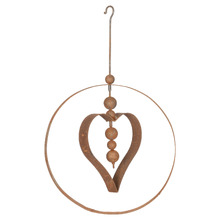 90cm Orbs in Heart Hanging Garden Ornament