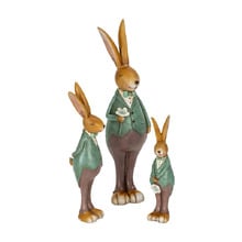 3 Piece Rojere Rabbit Garden Statue Set
