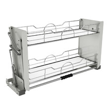 2 Tier Steel Pull-Down Kitchen Storage