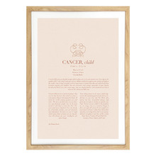Blush Zodiac Cancer Child Printed Wall Art