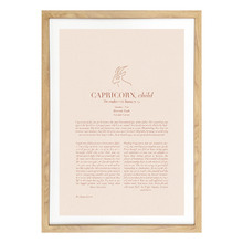 Blush Zodiac Capricorn Child Printed Wall Art