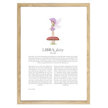 Purple Zodiac Libra Child Printed Wall Art