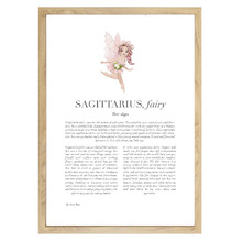 Pink Zodiac Sagittarius Child Printed Wall Art