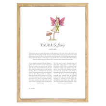 Lilac Zodiac Taurus Child Printed Wall Art